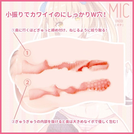 Ondo! Mic Onahole - Double hole waist masturbator - Kanojo Toys