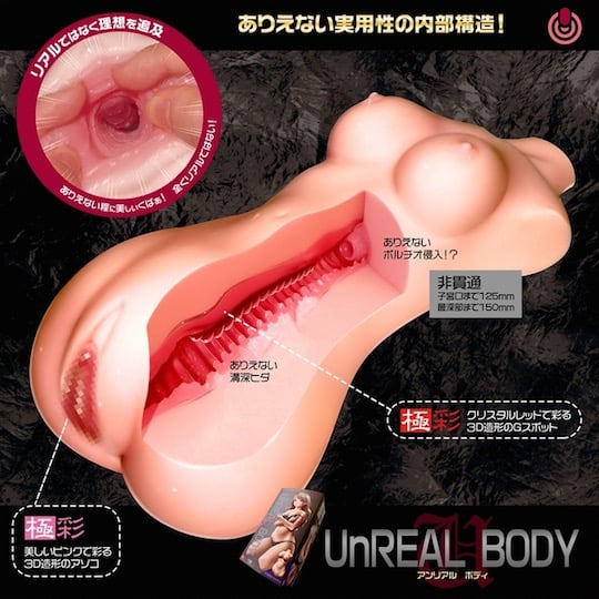 Unreal Body Onahole - Realistic mini body masturbator - Kanojo Toys