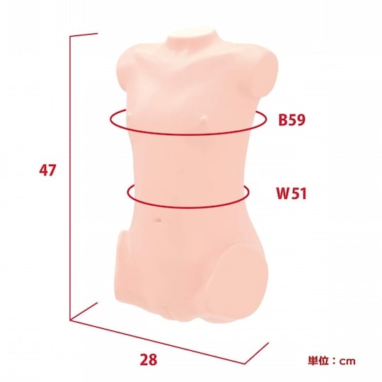 Real Body 3D Bone System Sex Doll Tsupeta Hina Moegi - Realistic torso masturbator toy - Kanojo Toys