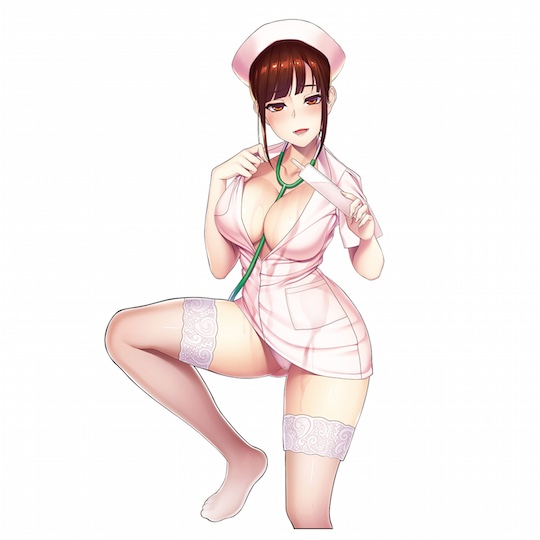 Slutty Nurse Onahole Honoka Mihara - Japanese porn star masturbator - Kanojo Toys