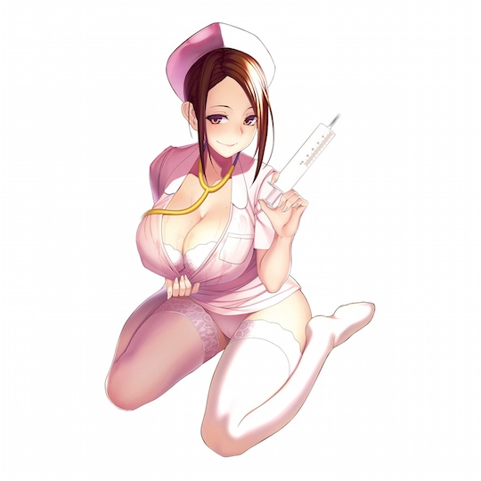Slutty Nurse Onahole Rin Sakuragi - Japanese porn star masturbator - Kanojo Toys