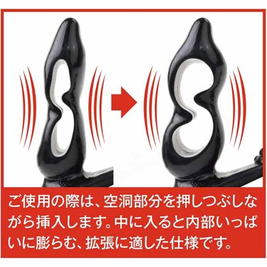 Smooth Anal Type 1 Dildo - 3-point stimulation butt plug with cock ring - Kanojo Toys