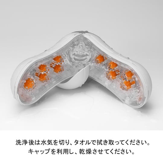 Tenga Flip Orb Orange Crash - Designer male masturbation adult toy - Kanojo Toys