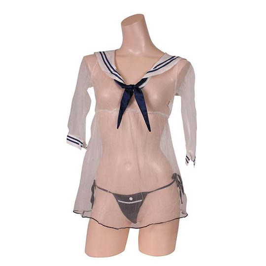 See-through No. 1 Sailor Schoolgirl Uniform Set - Sexy Japanese school student costume - Kanojo Toys