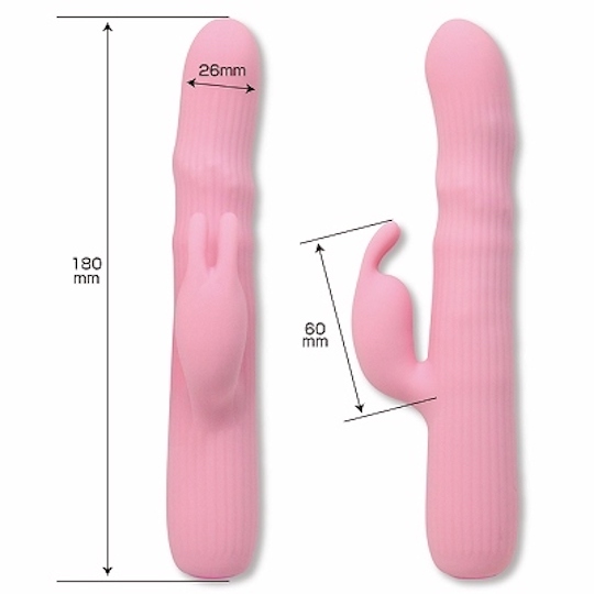 Pretty Love Miracle Tornado Electric Rabbit Vibrator - Powerful swinging vibe with clitoral stimulation - Kanojo Toys