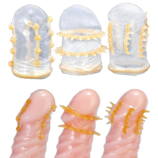 Condre DX Ultra-Thin Condom-Style Penis Sleeves - Cock sheath set - Kanojo Toys
