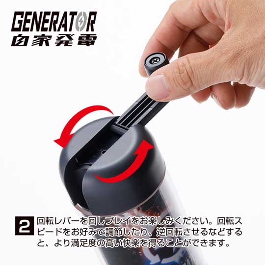 Generator Onahole - Grinding sensation masturbator with hand crank - Kanojo Toys