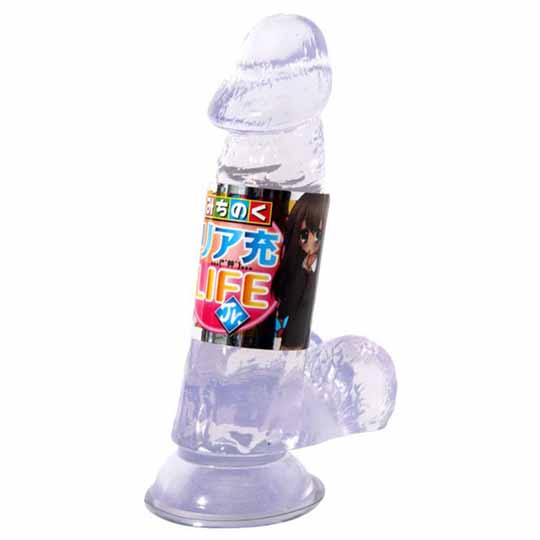 Michinoku Rear Charge Clear Dildo - Transparent dildo toy - Kanojo Toys