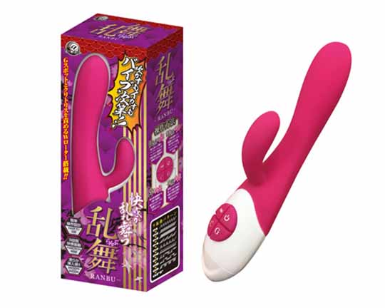 Ranbu Wild Dance Vibrator - Vibrating dildo with clitoral tickler - Kanojo Toys