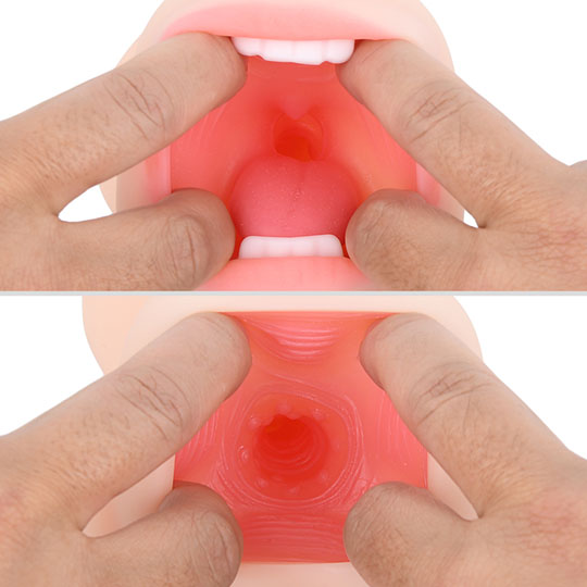 Ondo! Nupu 2 Mouth Blow Job and Pussy Onahole - Dual penetration hole masturbator toy - Kanojo Toys