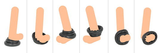 Peni Magma Cock Ring - Flexible penis ring toy - Kanojo Toys