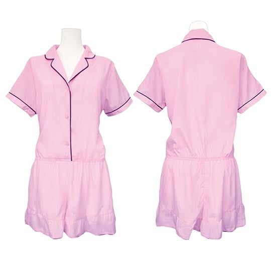 Otoko no Ko Ruched Satin Rompers - Cute nightwear for male crossdressers - Kanojo Toys
