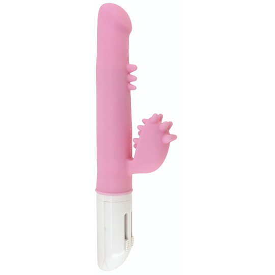 Kizuna Sakura Vibe Absolute Angle - Flexible dildo vibrator with clitoris stimulator - Kanojo Toys