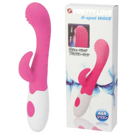 Pretty Love G-Spot Wave Vibrator - Pink rabbit vibe - Kanojo Toys