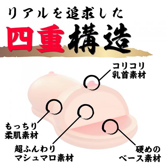Gokujo Amazing Japanese Breasts - Big paizuri toy - Kanojo Toys