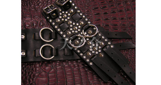 Bondage Wrist Restraints all Hand Made - Leather handcuffs by tennosuke - Kanojo Toys