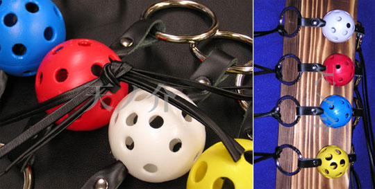 Ball Leather Gag - Leather BDSM gag by Tennosuke - Kanojo Toys