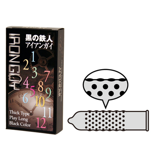Iron Guy Thick Dotted Condoms - Protection for greater stamina and pleasure - Kanojo Toys