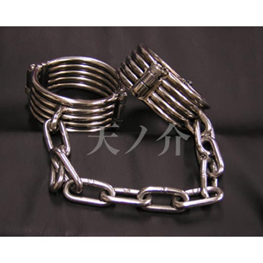 Tennosuke Stainless Steel Handcuffs - Premium wrist shackles - Kanojo Toys