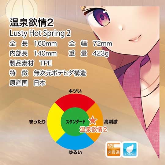 Hot Spring Lusty 2 Onahole - Erotic onsen masturbator - Kanojo Toys