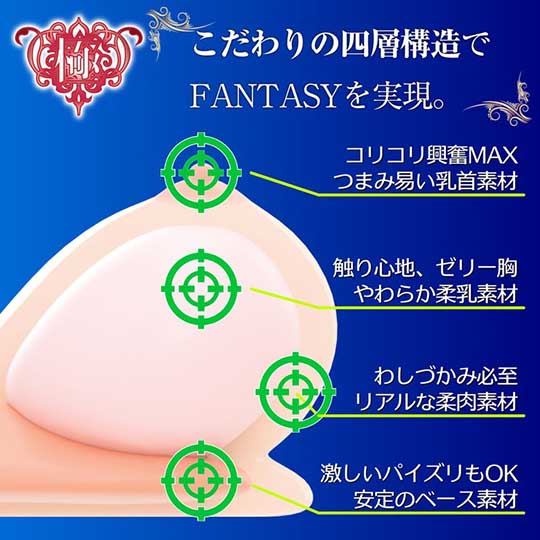 Real Body Kiwami Nama Chichi Fantasy Ultimate Raw Breasts - Paizuri tittyfuck fantasy masturbator - Kanojo Toys