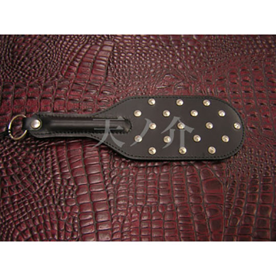 Studded Leather Spanking Paddle - BDSM spanker toy - Kanojo Toys