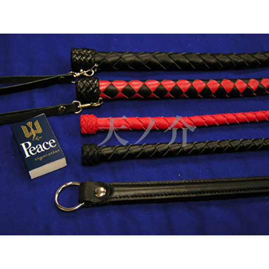Braided Leather Short Whip - Handcrafted lash for BDSM - Kanojo Toys