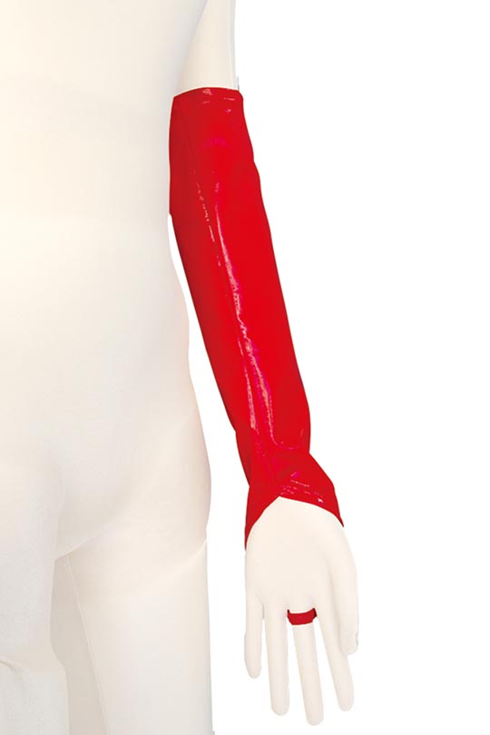 Otoko no Ko Shiny Enamel Arm Covers Red
