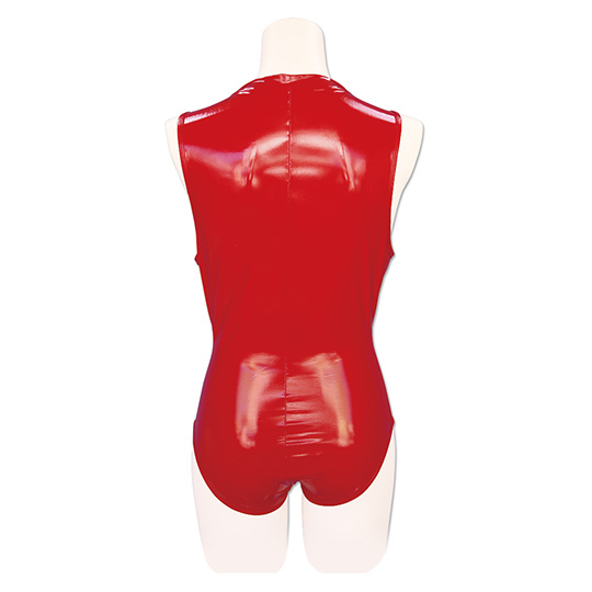 Front Zipper Red Swimsuit for Otoko no Ko Crossdressers
