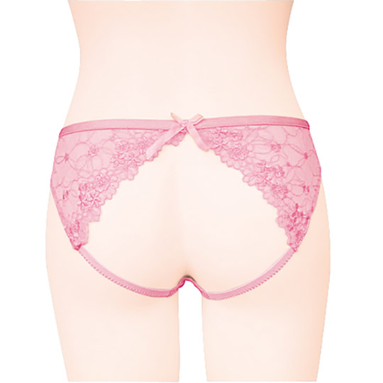Open Back Lace Panties with Ring for Otoko no Ko