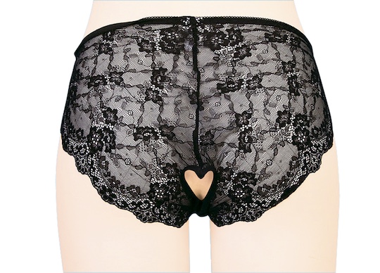 Heart Panties with Cock and Butt Hole
