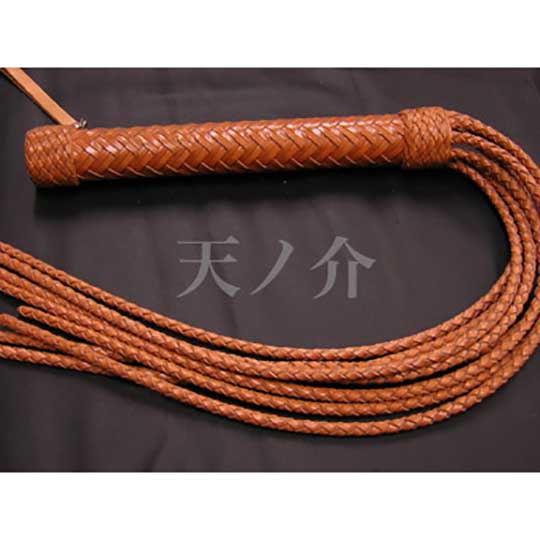 Braided Baramuchi Tasseled Leather Whip