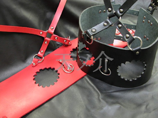 Leather Exposed Breasts BDSM Restraint Corset